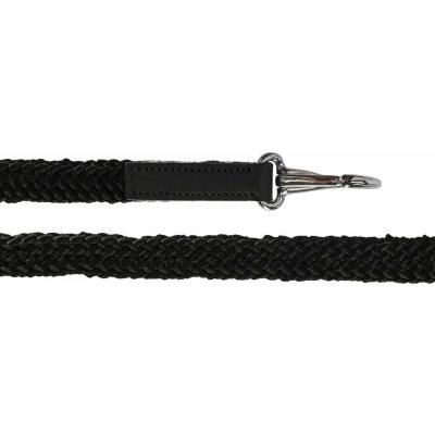 Otěže QHP Liberta s karabinou - černá – Zbozi.Blesk.cz