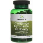 Swanson Cinnamon Gymnema Mulberry Complex komplex moruše skořice gymnema 120 kapslí – Hledejceny.cz