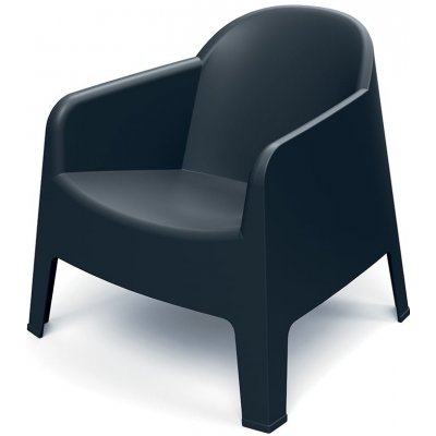 FERNE Křeslo zahradní MILANE 74,5 x 73 x 73,5 cm uhelná – Hledejceny.cz