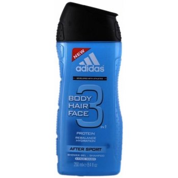 Adidas 3 Active After Sport Men sprchový gel 250 ml