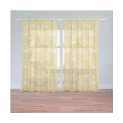Sablio Záclony Princeznovské korunky: 2ks 150x250cm – Hledejceny.cz