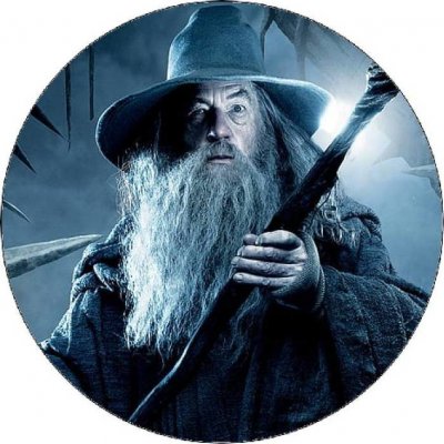 Jedlý papír Pán prstenů Gandalf s holí 19,5 cm – Hledejceny.cz