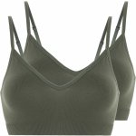 esmara bezešvá podprsenka 2 kusy khaki – Zboží Dáma