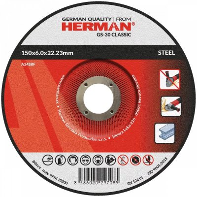 Herman Brusný kotouč 150 x 6,0 mm 15020107 – Zboží Dáma