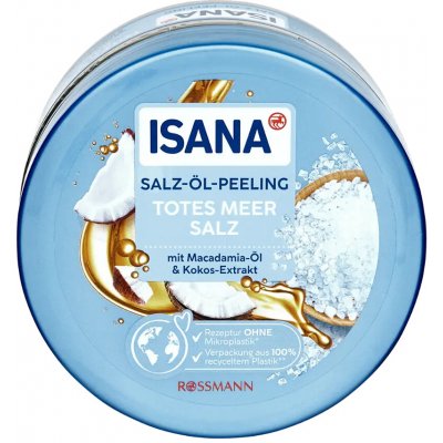 ISANA peeling z mořské soli, macadamovým olejem a kokosem 300 g – Sleviste.cz