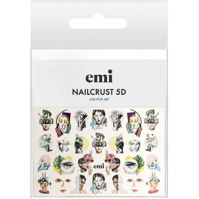 E.Mi Vodolepka NAILCRUST 5D 30 Pop Art – Zboží Dáma