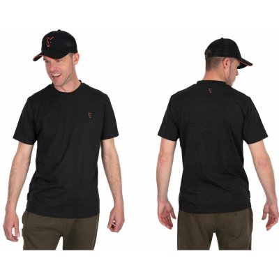 Tričko Fox Collection Black/Orange T-Shirt – Zboží Dáma