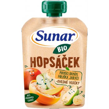 Sunar BIO Hopsáček mango/ban/hruš/jablko/oves 12m+ 100g