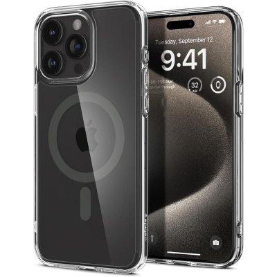 Spigen na iPhone 15 Pro - Spigen, Ultra Hybrid MagSafe Graphite – Zboží Mobilmania