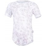 Little Angel Body tenké tričko TISK KR Outlast® bílá kytičky – Sleviste.cz