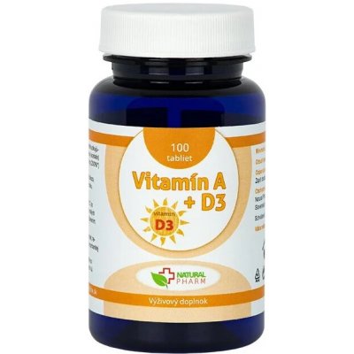 Natural Pharm Vitamín A + D3 100 tablet – Hledejceny.cz