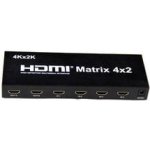 PremiumCord HDMI matrix switch 4:2,s audiem, rozlišení 4Kx2K - 8592220014162 – Hledejceny.cz