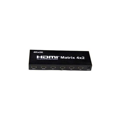 PremiumCord HDMI matrix switch 4:2,s audiem, rozlišení 4Kx2K - 8592220014162 – Zbozi.Blesk.cz