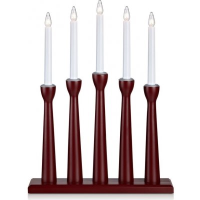 Markslöjd 704176 Vánoční svícen MASESKÄR 5xE10 3W 230V červený | ML0759 – Sleviste.cz