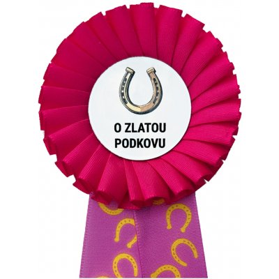 Kokarda jednořadá PODKOVA průměr 8 cm – Zboží Dáma