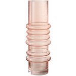 Lososová skleněná váza Band salmon - Ø8*29 cm - J-Line by Jolipa – Hledejceny.cz
