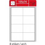 SK Label Gloss EPGW105074A4 samolepicí etikety bílé 105 × 74 mm 800 etiket – Sleviste.cz