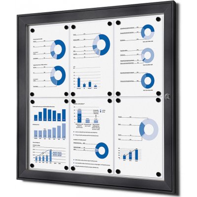 Jansen Display Vnitřní uzamykatelná vitrína základna 6 x A4 – Zboží Mobilmania