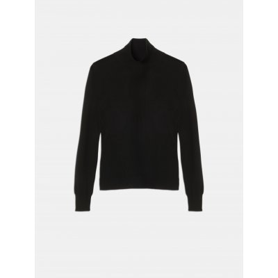 Trussardi sweater SWEATER TURTLENECK VISCOSE BLEND černá – Zboží Mobilmania