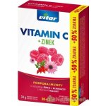 Vitar Vitamin C + zinek + echinacea a šípek 30+15 tablet – Hledejceny.cz