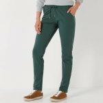 Moltonové jogging kalhoty s pružným pasem medová – Zboží Mobilmania