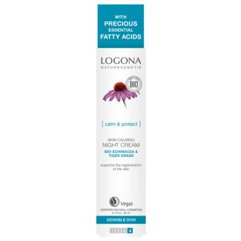 Logona zklidňující noční krém Bio echinacea citlivá pleť 30 ml