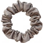 MURU Úzká Saténová Scrunchie gumička - Kávová Matná – Zboží Dáma