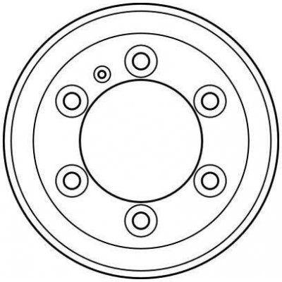 Brzdový buben TRW DB4042 - FORD TRANSIT – Zboží Mobilmania