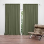 Sablio Závěs Vojenská zelená: 2ks 140x250cm – Hledejceny.cz
