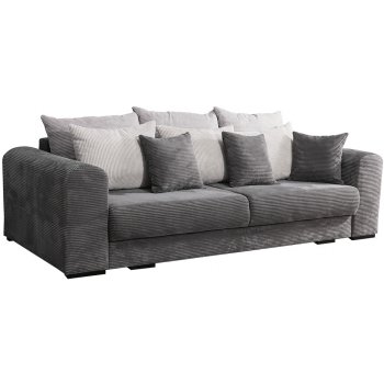 Kondela GILEN BIG SOFA látka šedá / světle šedá + béžová