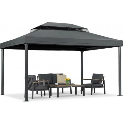 Garden Point zahradní pavilon Valencia 3x4 m Antracitový – Sleviste.cz