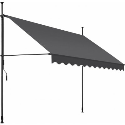 LIVARNO home Upínací markýza, 300 x 150 cm, antracitová – HobbyKompas.cz