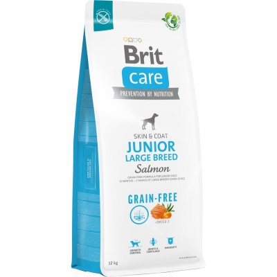 Brit Care Grain-free Junior Large Breed Salmon 12 kg – Zboží Mobilmania