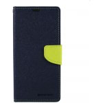 Pouzdro Mercury Fancy Diary Samsung GALAXY A70 A705F Navy/Lime