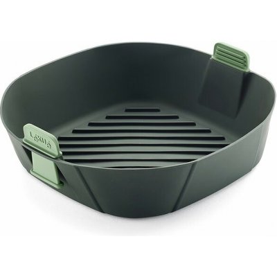 Košík do horkovzdušné fritézy 25 x 25 cm, zelená, silikon, Lékué – Sleviste.cz