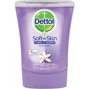 Dettol Soft on Skin Vanilkový květ antibakteriální mýdlo do bezdotykového dávkovače náhradní náplň 250 ml