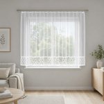 Dekorační žakárová záclona s řasící páskou DOUBLE 140 bílá 300x140 cm MyBestHome – Hledejceny.cz