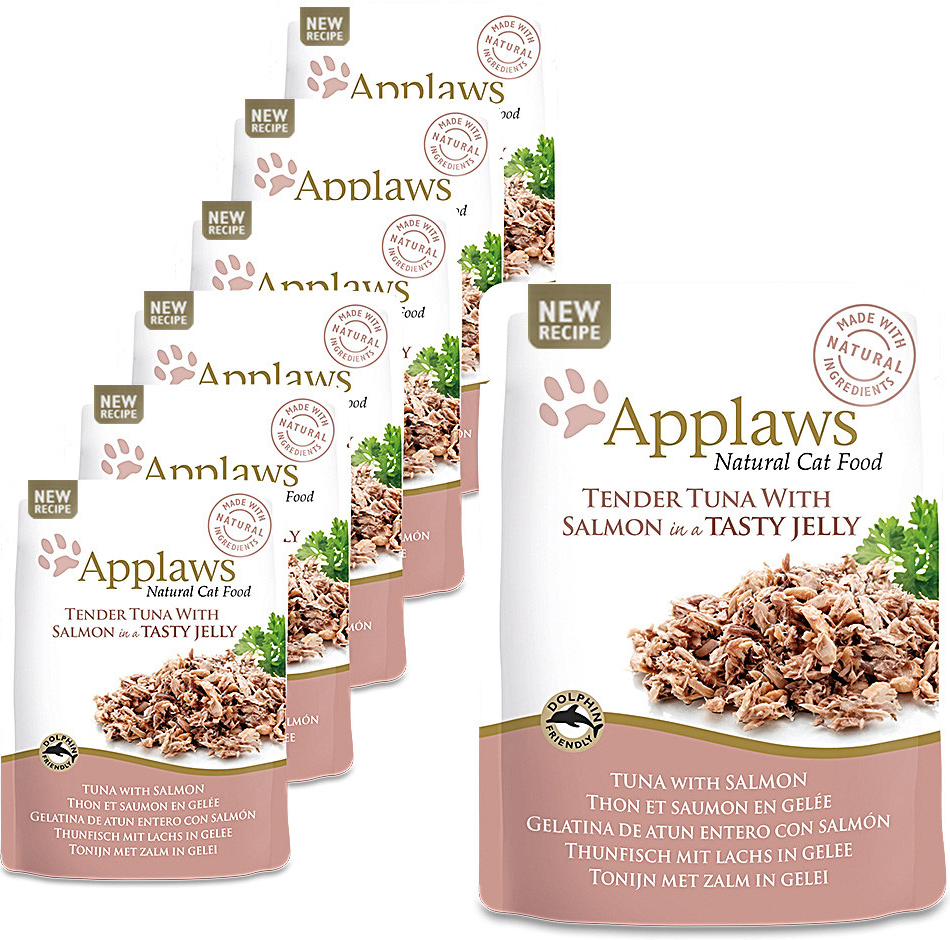 Applaws Jelly Tuňák & Losos 16 x 70 g
