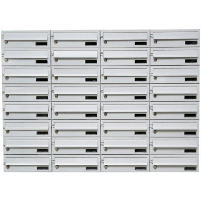 3MH s.r.o. Poštovní schránka MB 01-300x110x370 v sestavě na stěnu Barva: RAL 7035 šedá – Hledejceny.cz