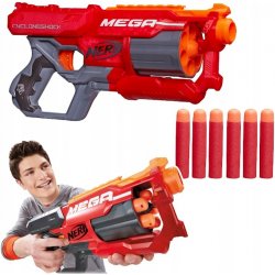 Nerf N-Strike Elite Mega CycloneShock A9353 + 16 MEGA šípů + elektronický terč