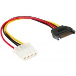 AKASA kabel SATA redukce napájení na 4pin Molex, 15cm – Hledejceny.cz