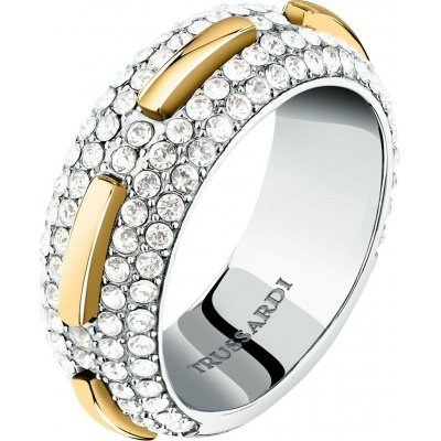 Trussardi bicolor prsten z oceli Concept TJAYY12012 – Sleviste.cz