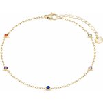 Biju Řetízek na nohu z chirurgické oceli pozlacený 3002341-1 – Zboží Dáma