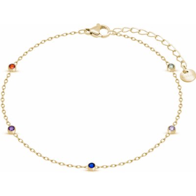 Biju Řetízek na nohu z chirurgické oceli pozlacený 3002341-1 – Zboží Dáma