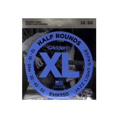 D'ADDARIO EHR350 Half Rounds Jazz Light - .012 - .052 – Zboží Mobilmania