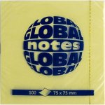 Samolepicí blok poznámek GLOBAL Notes 3654-01 75 × 75 mm, žlutý, 100 listů 11373 – Hledejceny.cz