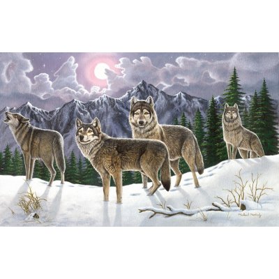 Royal Langnickel Malování podle čísel 30x40 cm - Vlci – Zboží Mobilmania