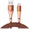 usb kabel Mcdodo CA-7962 USB na USB-C LED, 1m, oranžový