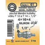HARTMAN těsnění ploché kuželky vršku T 12 a T 14-1/2" silikon, sada č. 61 – Sleviste.cz