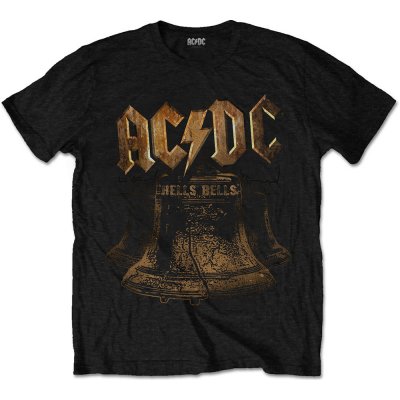 RockOff AC/DC UNISEX tričko s potiskem BRASS BELLS černá